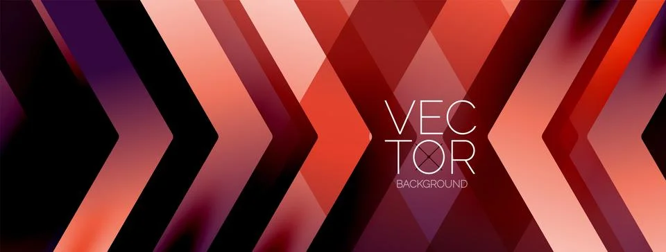 Energetic geometric background featuring an array of dynamic arrows in Stock Illustration