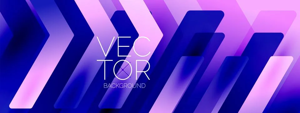 Energetic geometric background featuring an array of dynamic arrows in Stock Illustration