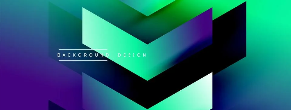 Energetic geometric background featuring an array of dynamic arrows in Stock Illustration