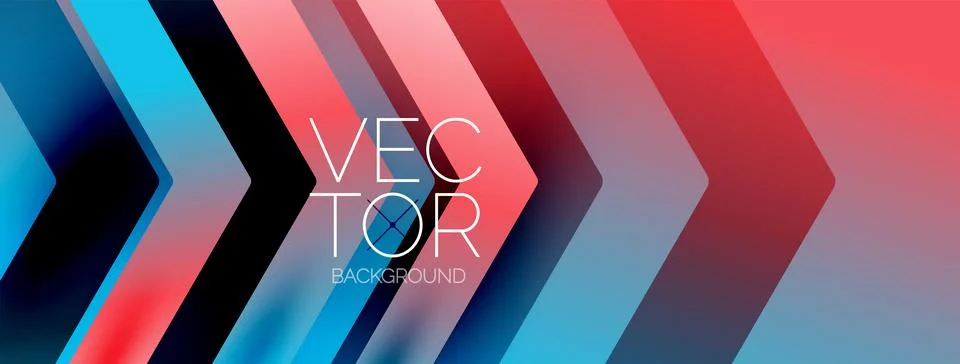 Energetic geometric background featuring an array of dynamic arrows in Stock Illustration