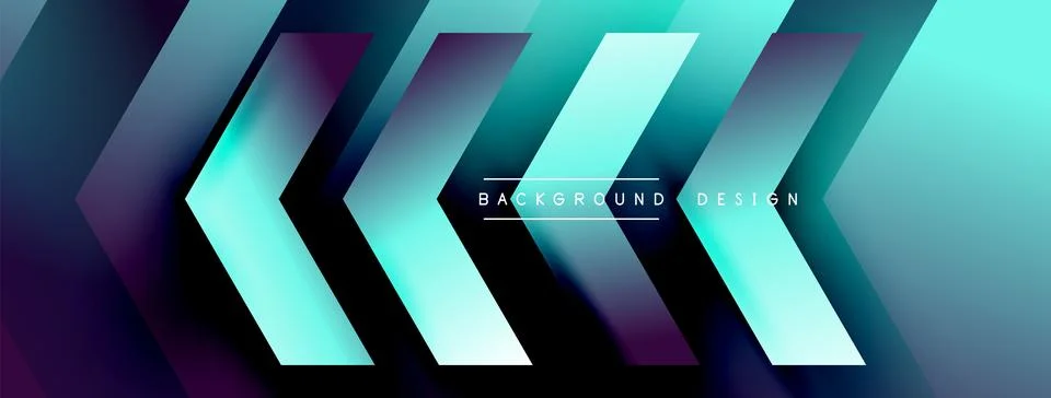 Energetic geometric background featuring an array of dynamic arrows in Stock Illustration