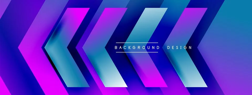 Energetic geometric background featuring an array of dynamic arrows in Stock Illustration