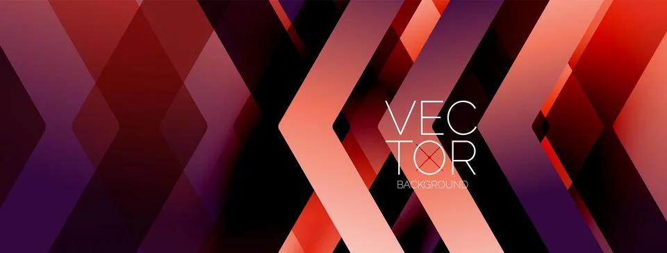 Energetic geometric background featuring an array of dynamic arrows in Stock-Illustration