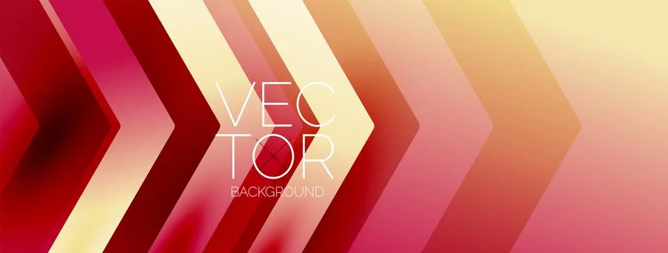 Energetic geometric background featuring an array of dynamic arrows in Stock Illustration