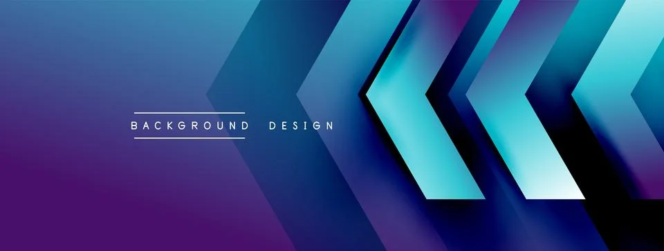 Energetic geometric background featuring an array of dynamic arrows in Stock Illustration