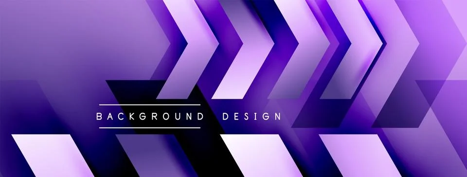 Energetic geometric background featuring an array of dynamic arrows in Stock Illustration
