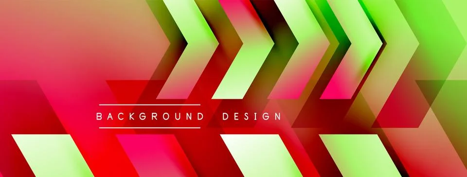 Energetic geometric background featuring an array of dynamic arrows in Stock Illustration
