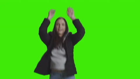 Energetic girl dancing Stock Footage 172601368