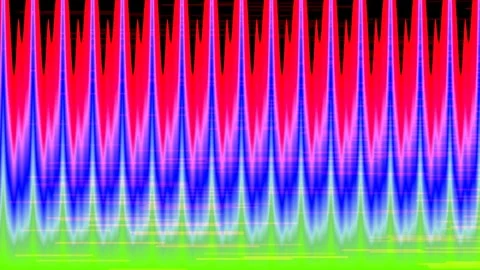 Energetic gradient wave pattern: Abstract liquid flow spectrum background Stock Footage 339792472