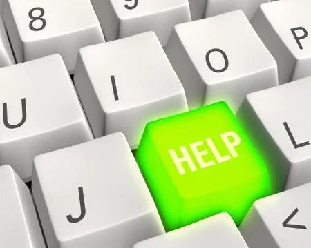 Energetic help key 스톡 사진
