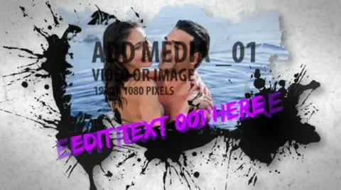 Energetic Inky Flythrough Stock After Effects