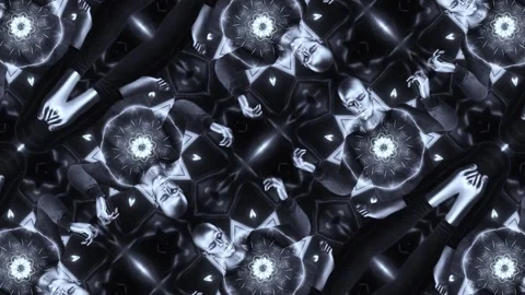 Energetic Kaleidoscopic Pattern Stock Footage 263711736