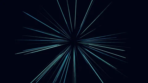 Energetic light streaks exploding outwards from center against dark backgro.. Stock Footage 339947263