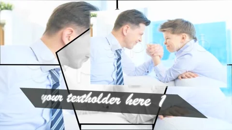 Energetic slideshow After Effects stock