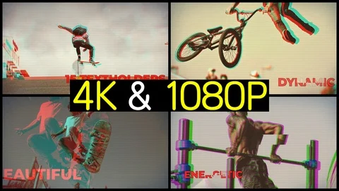 Energetic Sport Intro 스톡 After Effects