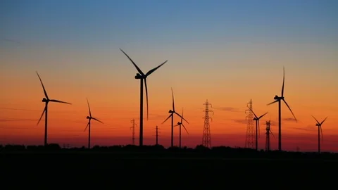 Energetic Sunset - Slow Motion Stock Footage 99589130