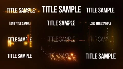 Energetic Titles Stock After Effects