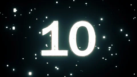 Energic Digital CountDown Video stock 121695923