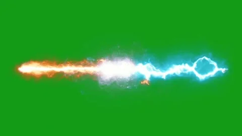 Energies collision motion graphics with green screen background Stock Footage 134437518