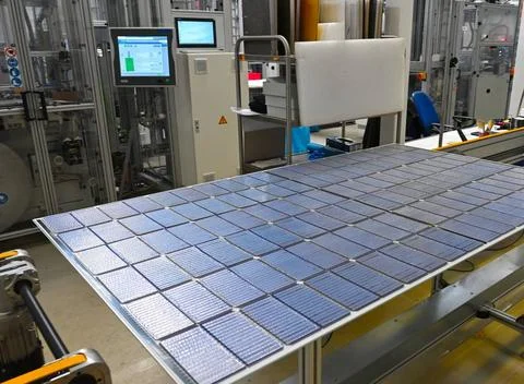  Energiewende mit Solarmodulen aus Sachsen könnte eine Fata Morgana sein M.. Stock Photos