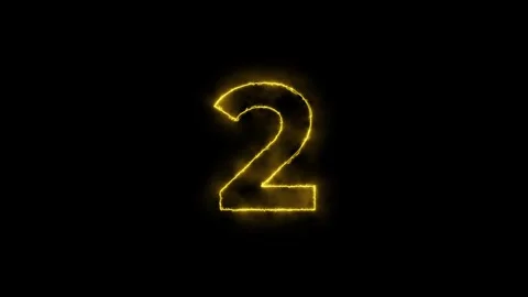 Energize Outline Effect Countdown from 3 Stock Footage 320852336