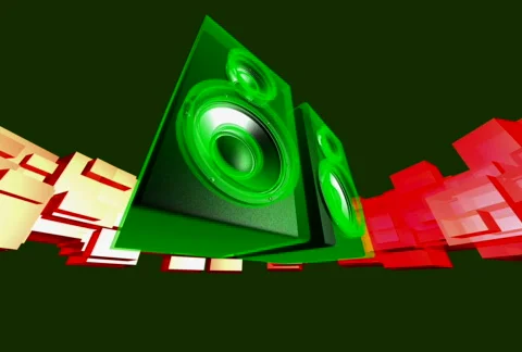 Energized speakers 스톡 동영상 508739