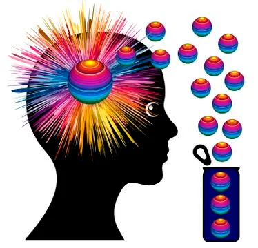Energizing Drink Stock Illustration