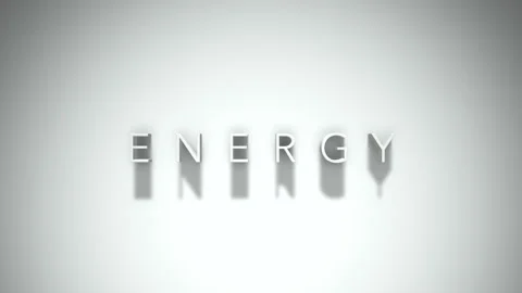 Energy 3D title animation text with shad... | Stock Video | Pond5