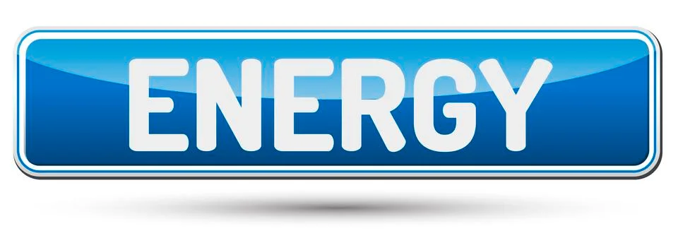 ENERGY - Abstract beautiful button with text. Stockillustratie