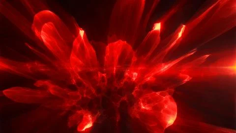 Energy abstract red waves of magic and electricity iridescent glowing liqui.. Stock Illustration