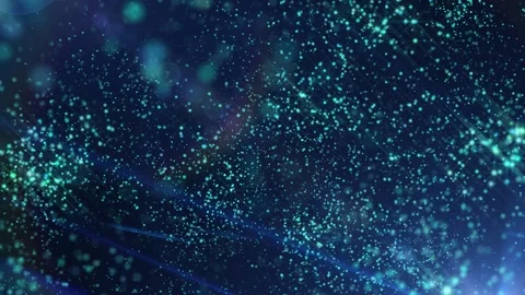 A Energy abstract shiny particles floating around in cosmic space Stock Footage 155305030