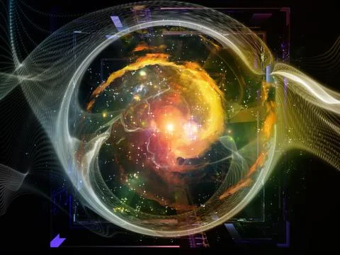 Energy of Abstract Visualization Illustrazione stock