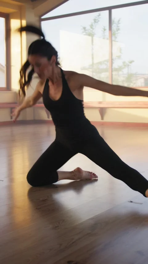 Energy And Ability In The Moves Of A Dancer Stock Footage 276090170