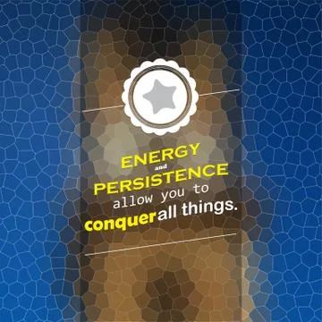 Energy and persistence Illustrazione stock