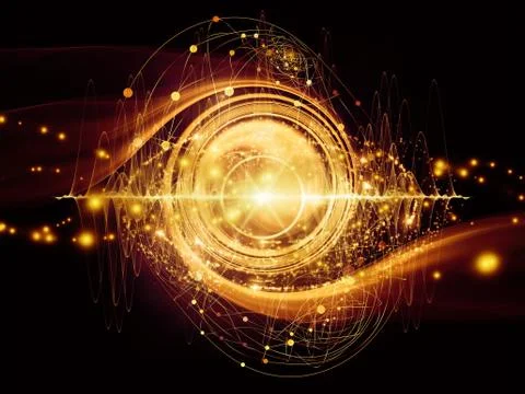 Energy of Atom Illustrazione stock