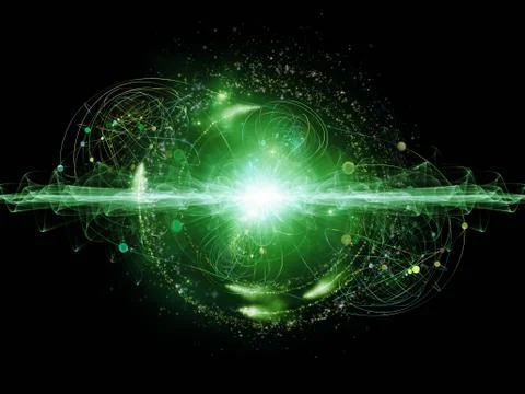 Energy of Atom Stock Illustration