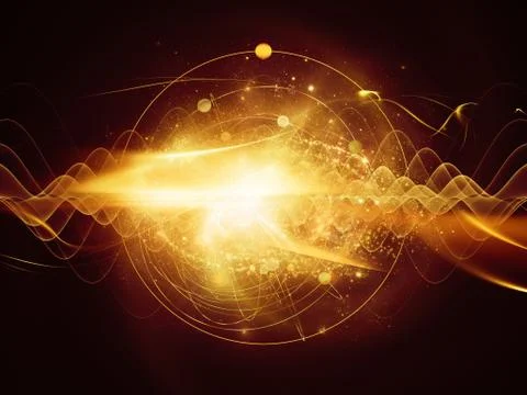 Energy of Atom Stock Illustration