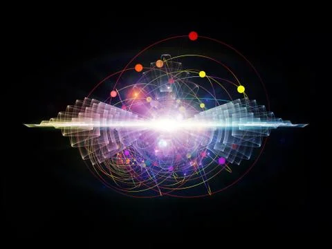 Energy of Atom Stock Illustration