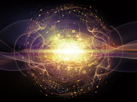 Energy of Atom Stock Illustration