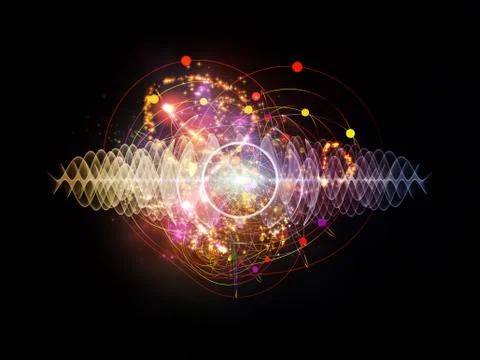Energy of Atom Stock Illustration