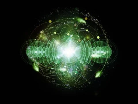 Energy of Atom 库存插图