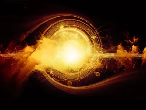 Energy of Atom Illustrazione stock