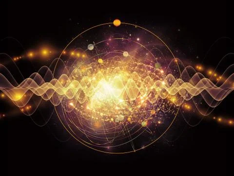 Energy of Atom Stock Illustration