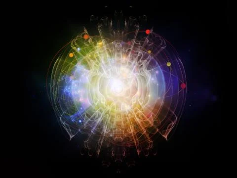 Energy of Atom Stock Illustration
