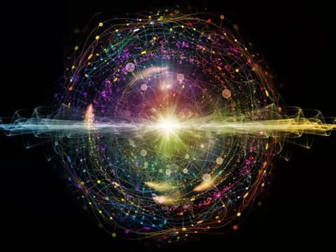 Energy of Atom 库存插图