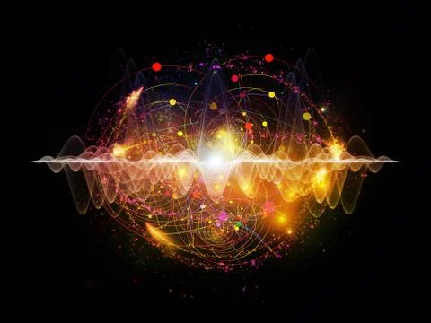 Energy of Atom Illustrazione stock