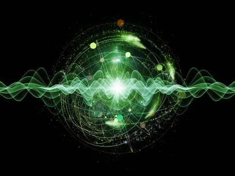 Energy of Atom 스톡 일러스트