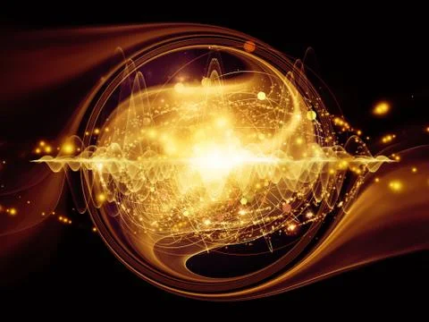 Energy of Atom 스톡 일러스트