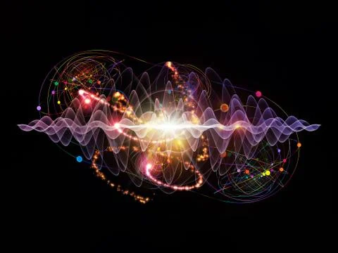 Energy of Atom 库存插图