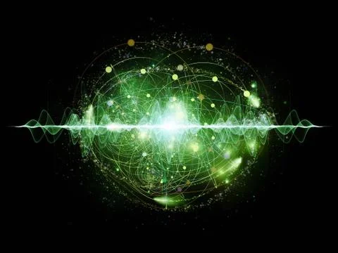 Energy of Atom 库存插图